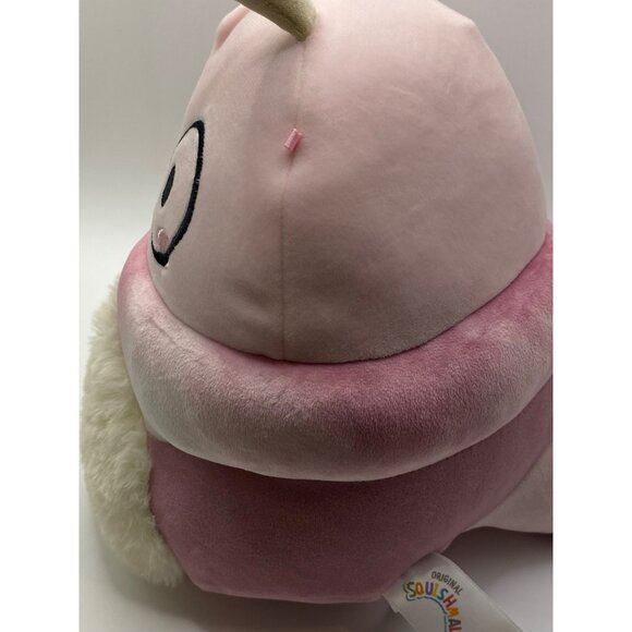 Squishmallows Pink & Cream Caterpillar Plush Toy With Glasses - Picture 7 of 10